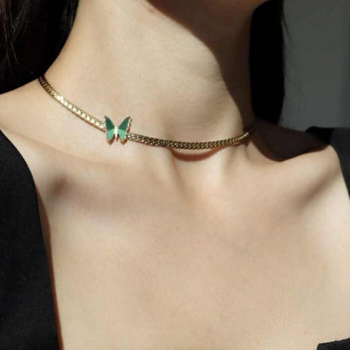 Butterfly Choker Necklace - Image 2