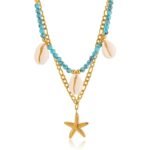 Gold Starfish Layered Necklace