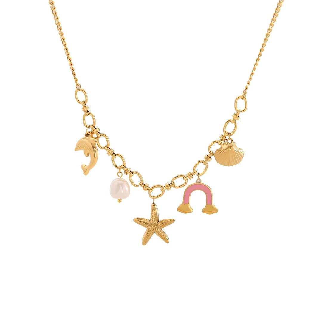1 Tiny Blush Charms Necklace - Image 1