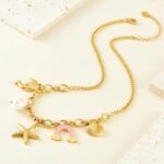 Tiny Blush Charms Necklace - Image 3