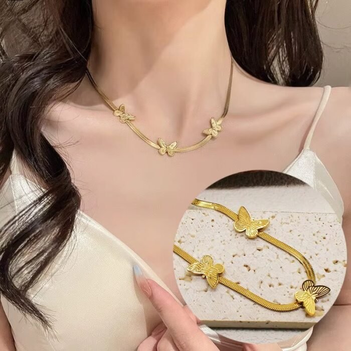 Cleo Butterfly Necklace - Image 5
