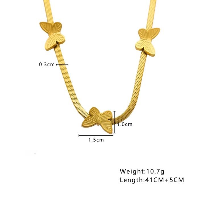 Cleo Butterfly Necklace - Image 6