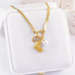 Love Pearl Charm Necklace