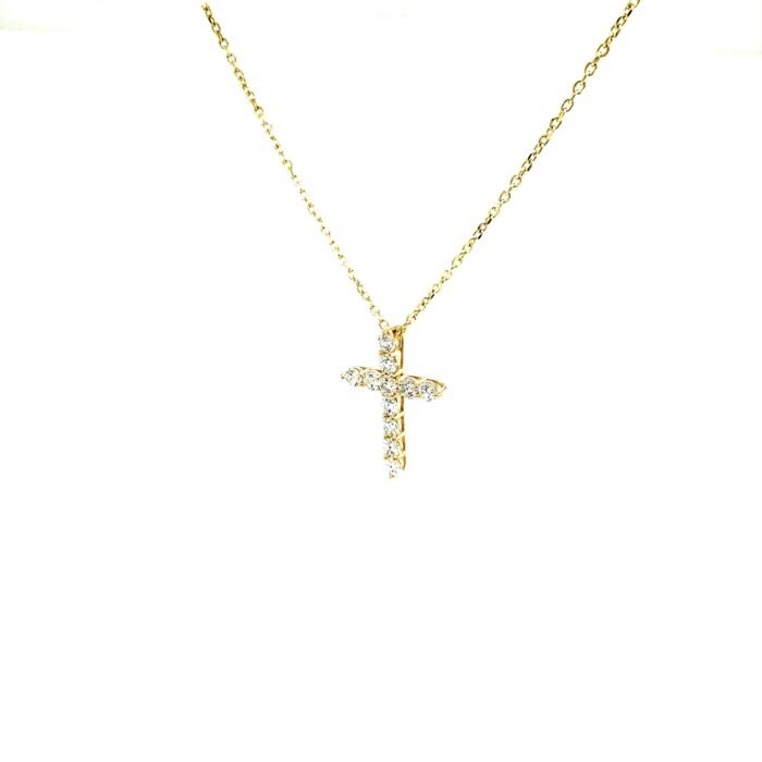 Stella Crystal Cross Necklace - Image 3