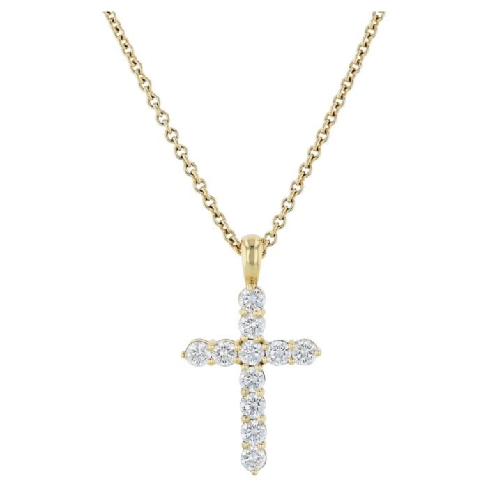 Stella Crystal Cross Necklace - Image 1