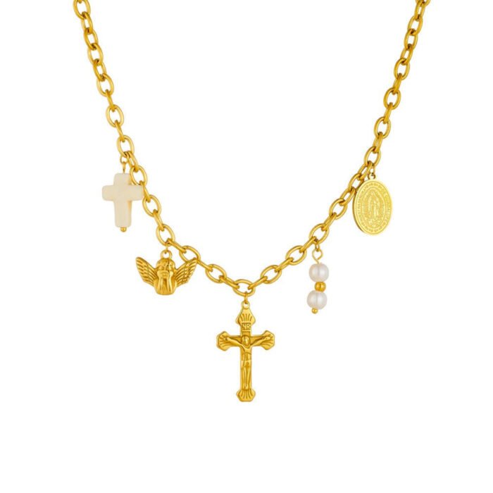 Cross of Charms Necklace - Image 1