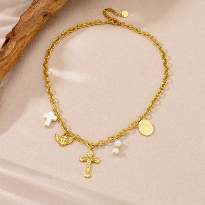 Cross of Charms Necklace - Image 3