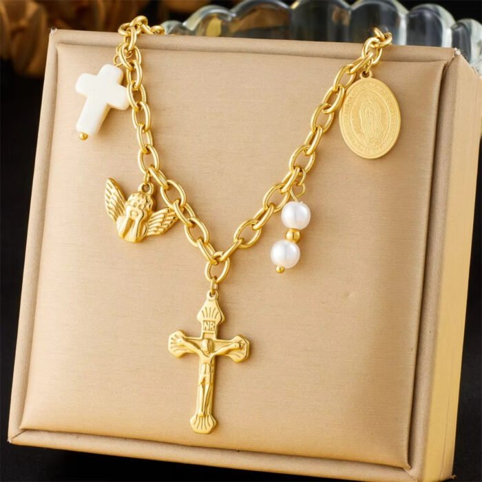 Cross of Charms Necklace - Image 5
