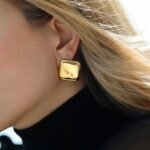 Bloc Stud Earrings - Image 2