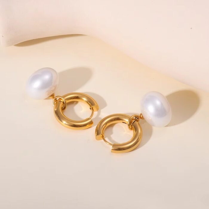 Dangle Pearl Huggies - Image 4