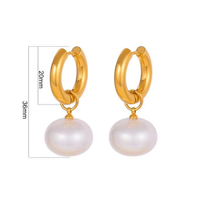 Dangle Pearl Huggies - Image 7
