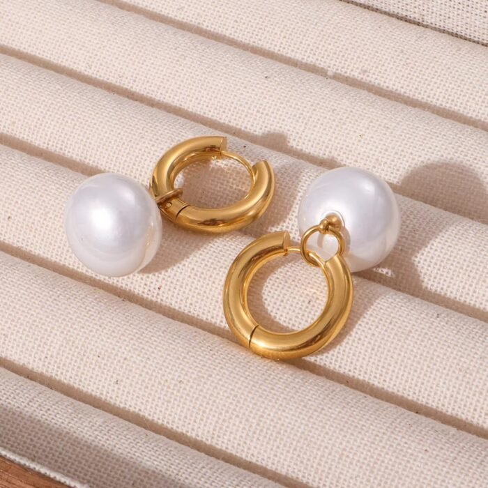 Dangle Pearl Huggies - Image 6