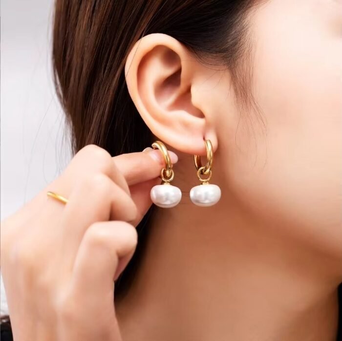 Dangle Pearl Huggies - Image 2