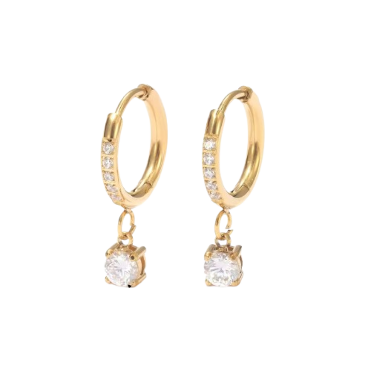 Dew_Drop_luxe_Earrings__3_-remov Dew Drop Luxe Huggies - Image 1
