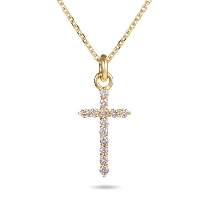 Stella Crystal Cross Necklace - Image 1