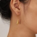 Water Drop Tassel Earrings - Image 2