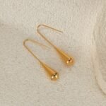 Water Drop Tassel Earrings - Image 3
