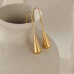Water Drop Tassel Earrings - Image 4