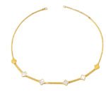 alba pearl love necklace(clover) – Gold Vermeil Necklace by Deaura