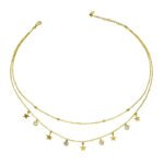 alba shine double stack necklace – Gold Vermeil Necklace by Deaura
