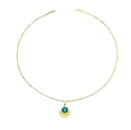 emerals rise necklace – Gold Vermeil Necklace by Deaura