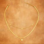 flora belleza double stack necklace – Gold Vermeil Necklace by Deaura