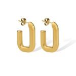 Linear Luxe Hoops