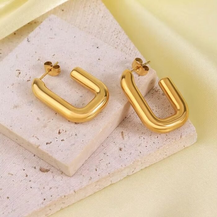 Linear Luxe Hoops - Image 4