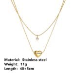 Elena Love Double Stack Necklace - Image 5