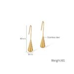 Water Drop Tassel Earrings - Image 5
