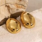 Zayna Oval Earrings - Image 3