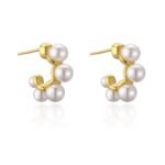 Retro Pearl Hoops