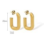 Linear Luxe Hoops - Image 5