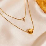 Elena Love Double Stack Necklace - Image 4