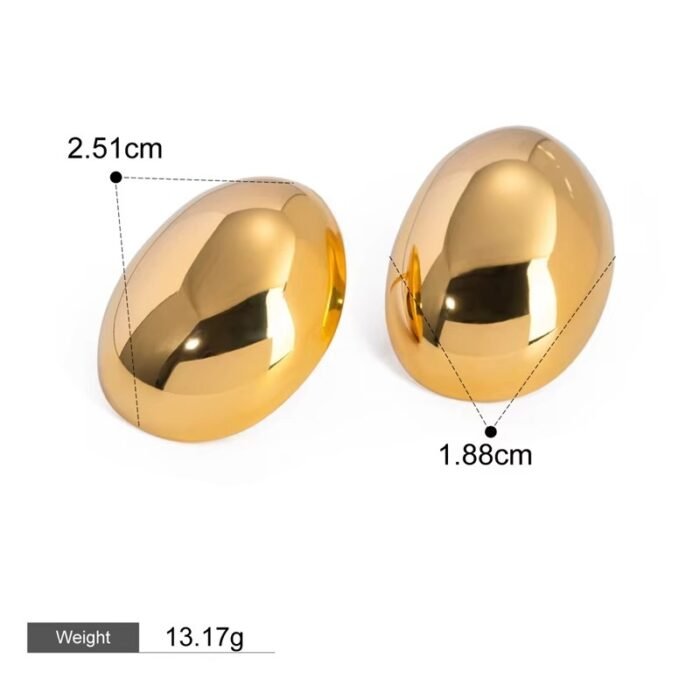 Zayna Oval Earrings - Image 6