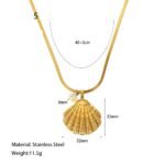 Lina Large Shell Necklace - Image 2