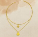 ocean wish double stack necklace – Gold Vermeil Necklace by Deaura