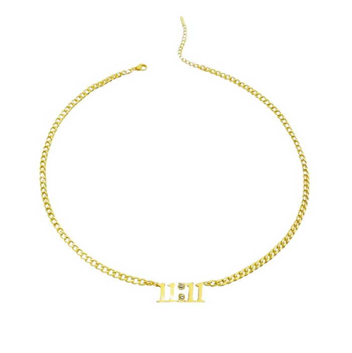 timeless 11:11 necklace – Gold Vermeil Necklace by Deaura