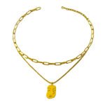 vera donna double stack necklace – Gold Vermeil Necklace by Deaura