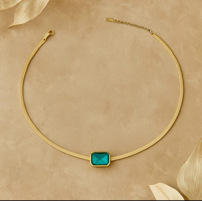 verde bold necklace – Gold Vermeil Necklace by Deaura