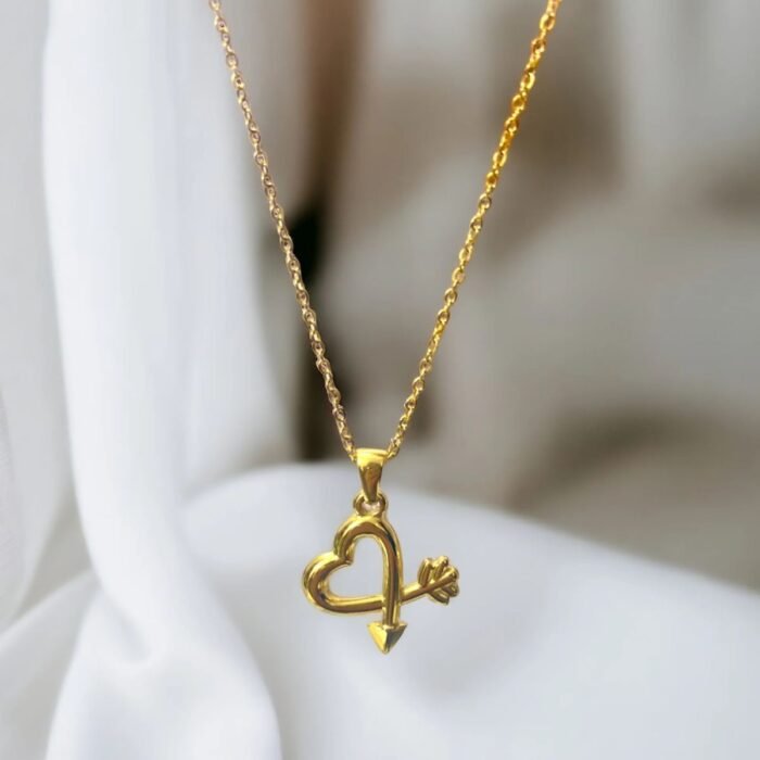 Arrowed Heart Necklace - Image 3