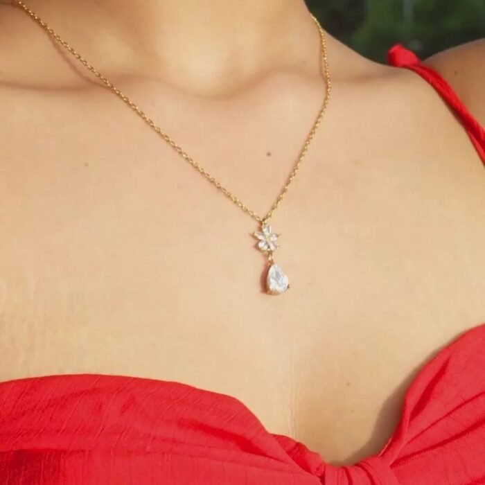Aurora Pear Necklace - Image 2