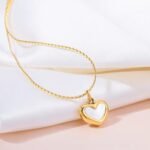 Celeste MOP Heart Necklace - Image 3