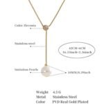 Élora Pearl Drop Necklace - Image 5