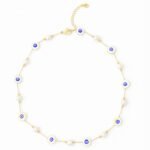Evil Eye Pearl Necklace