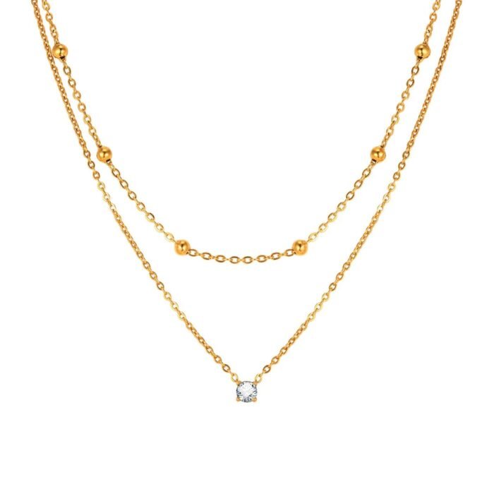 Lustra Duo Double Stack Necklace - Image 1