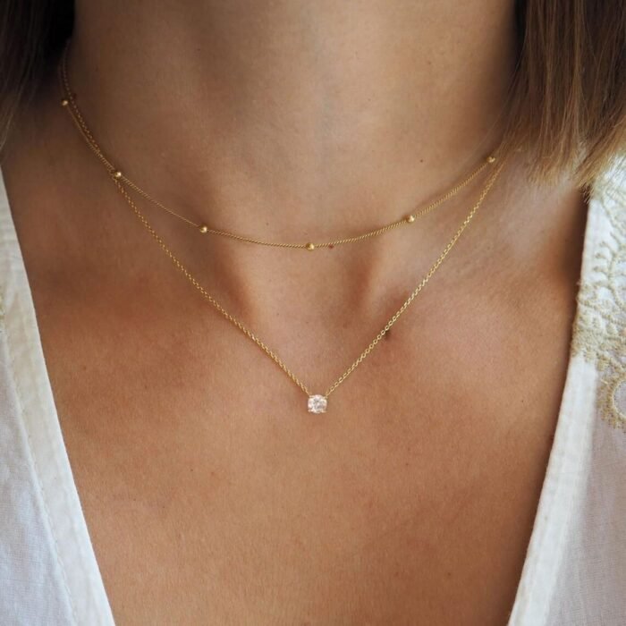 Lustra Duo Double Stack Necklace - Image 2