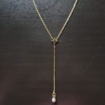 Starry Pearl Tassel Necklace - Image 2
